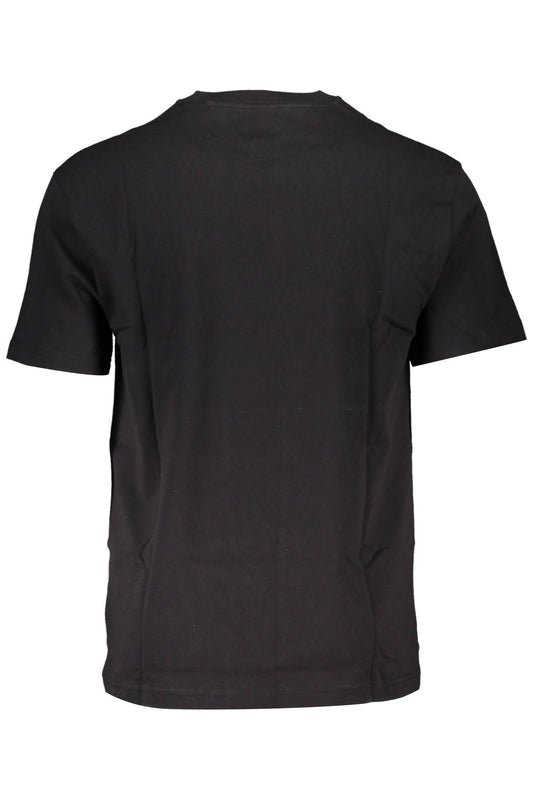Black Cotton Men T-Shirt