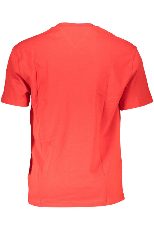 Red Cotton Men T-Shirt