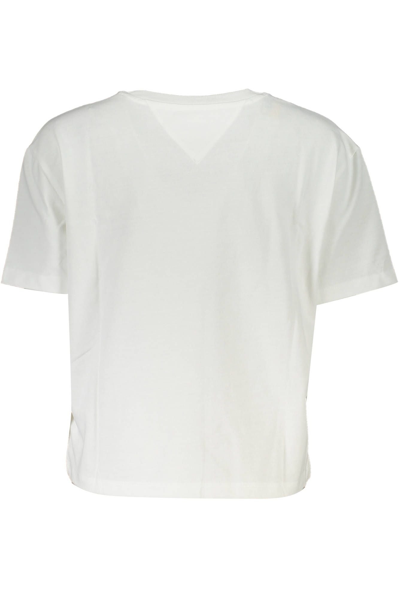 White Cotton Women T-Shirt
