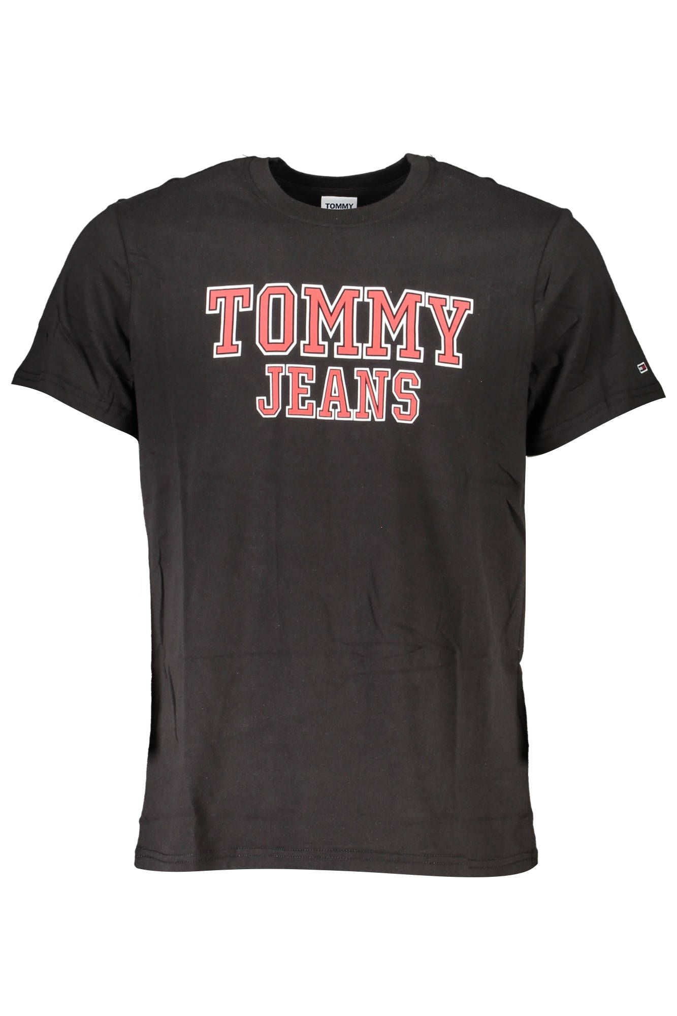 Black Cotton Men T-Shirt