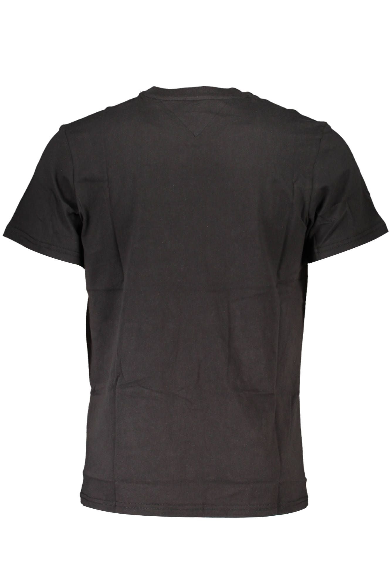 Black Cotton Men T-Shirt