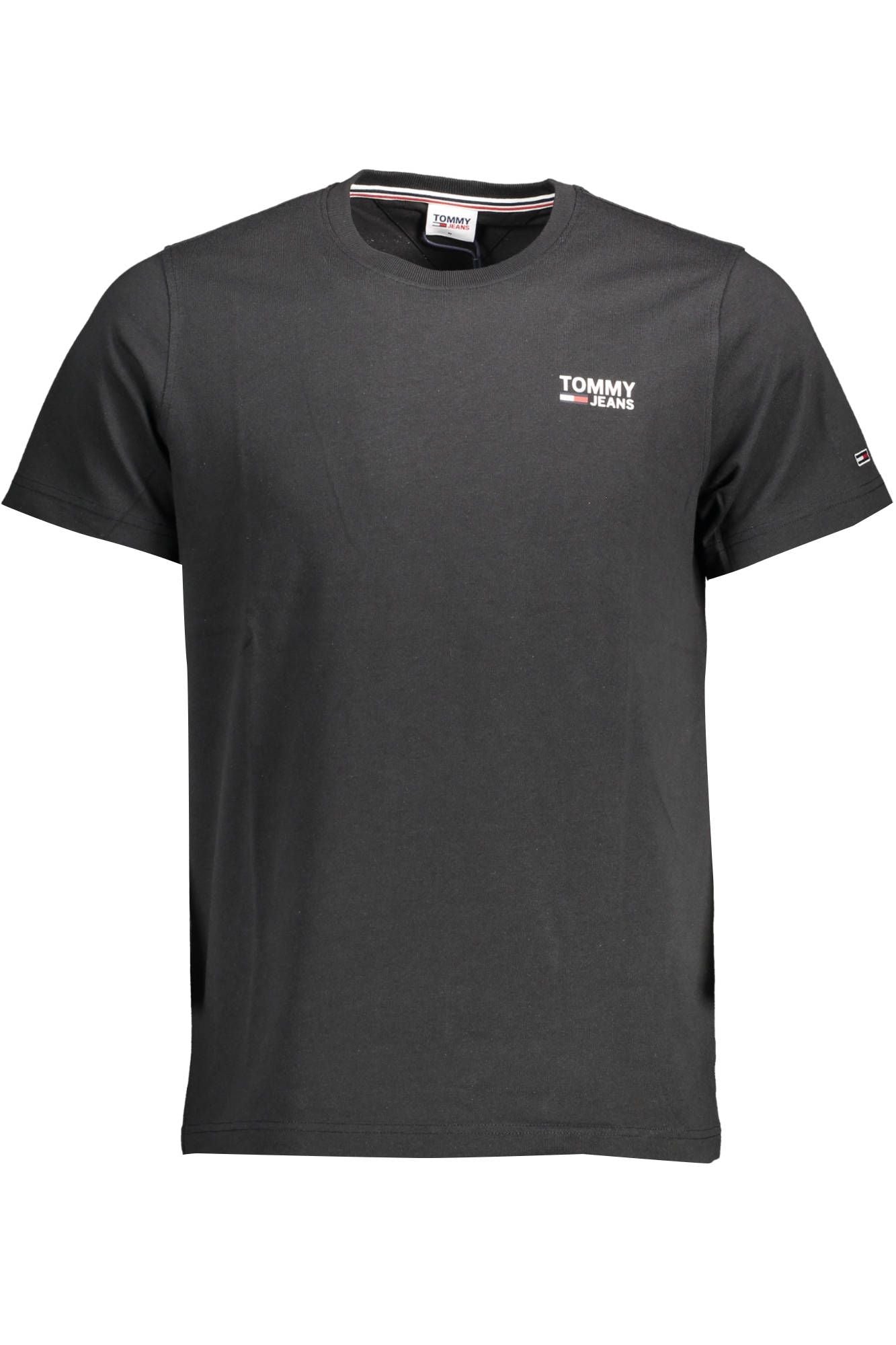 Black Cotton Men T-Shirt