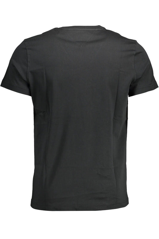 Black Cotton Men T-Shirt