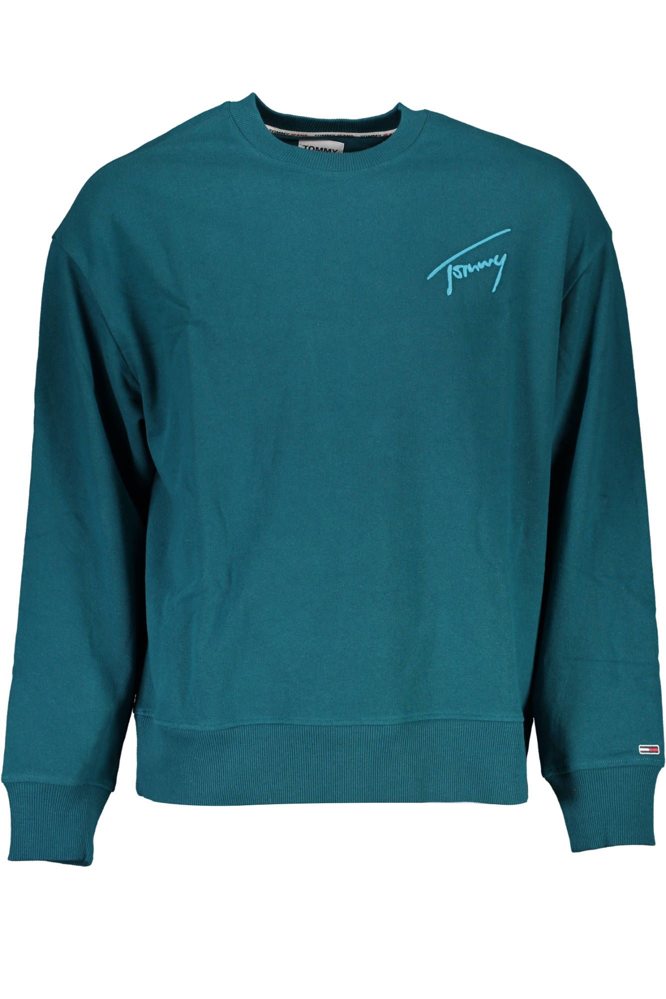 Green Cotton Men Sweater