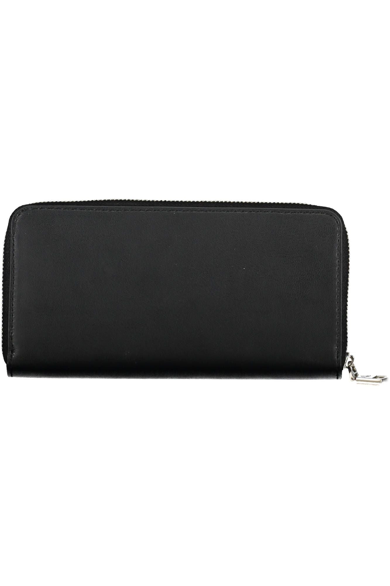 Black Polyurethane Women Wallet
