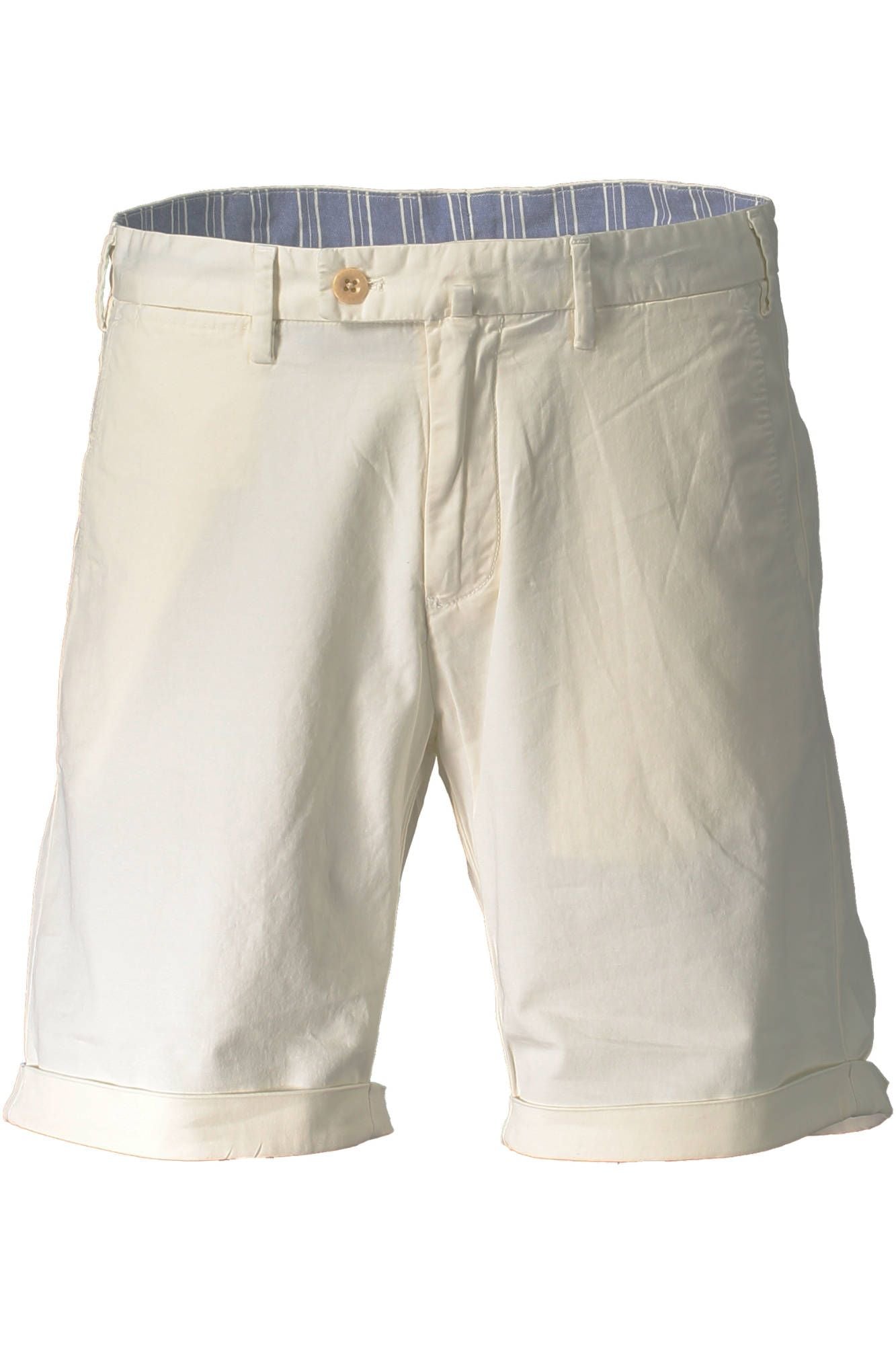 White Cotton Men Bermuda