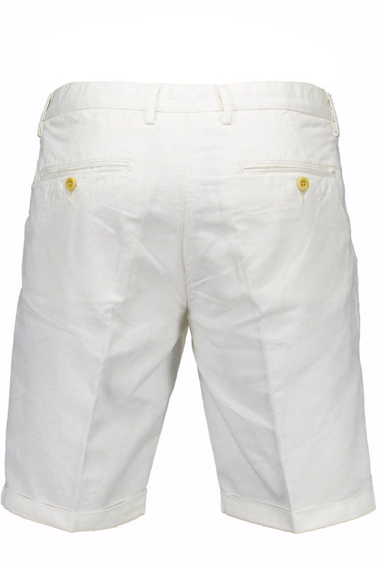 White Cotton Men Bermuda