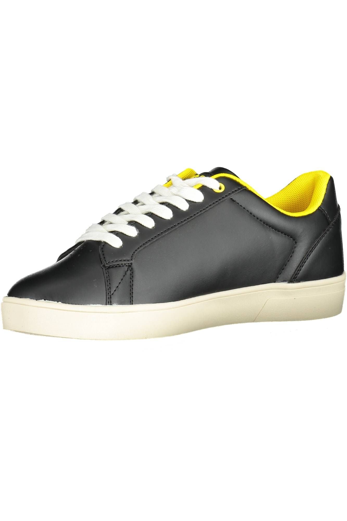 Black Polyester Men Sneaker