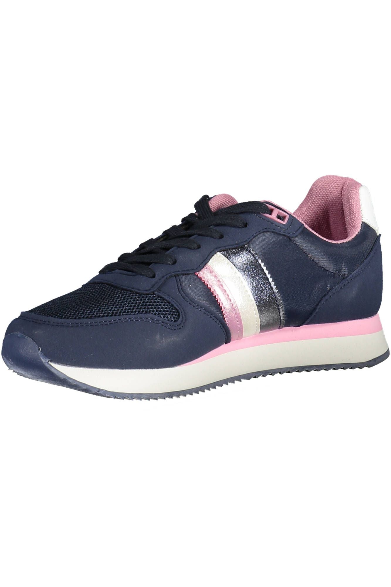 Blue Polyester Men Sneaker