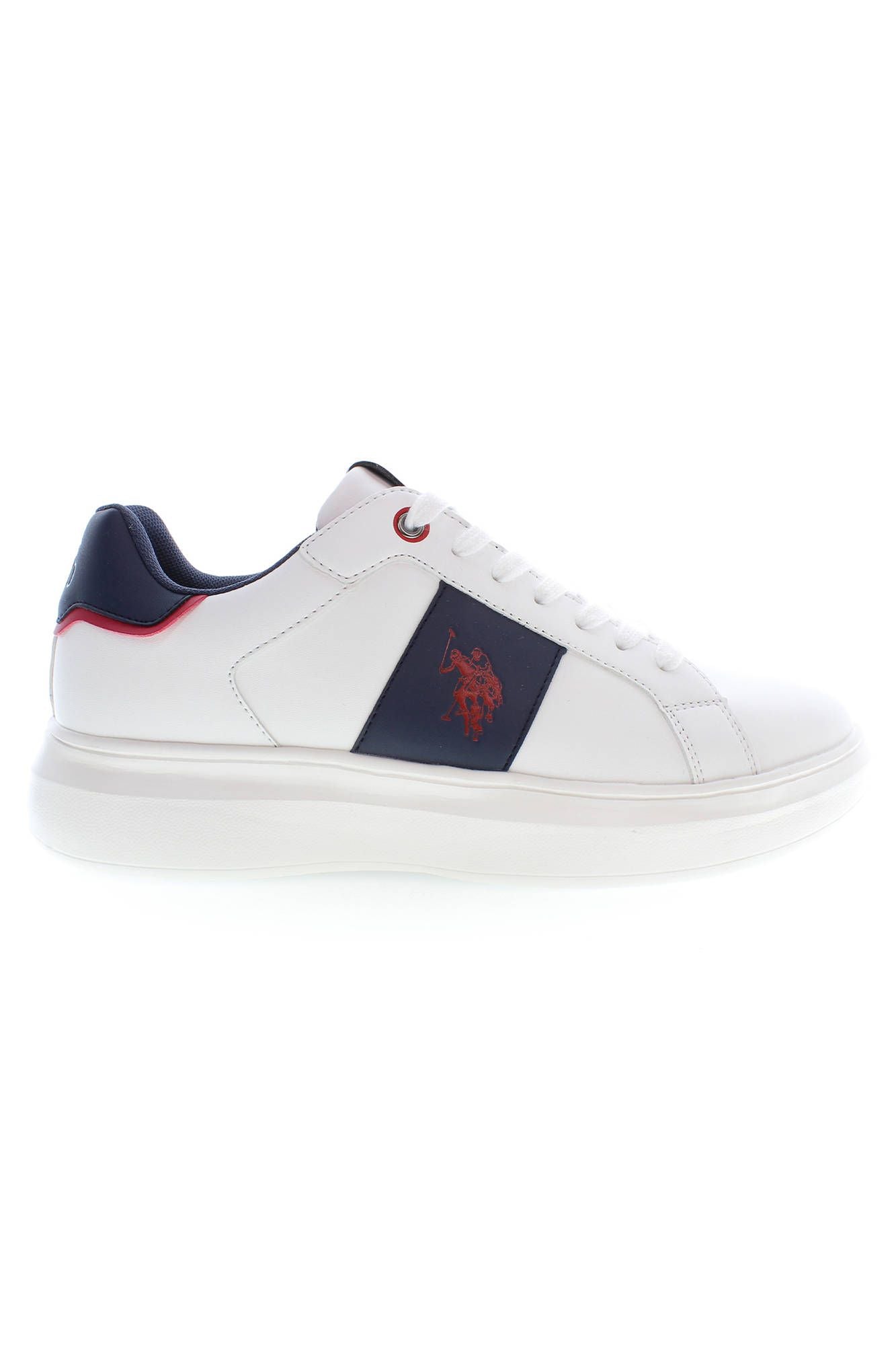 White Polyester Men Sneaker