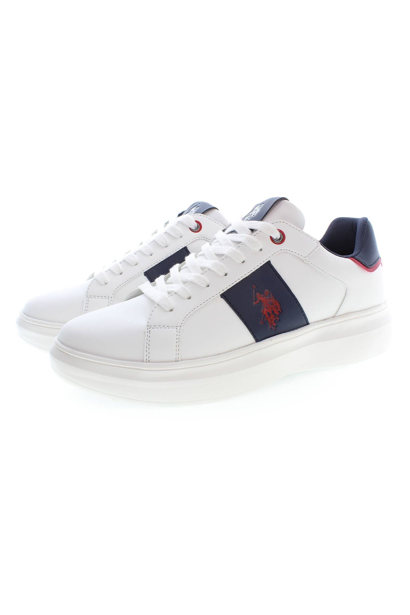 White Polyester Men Sneaker