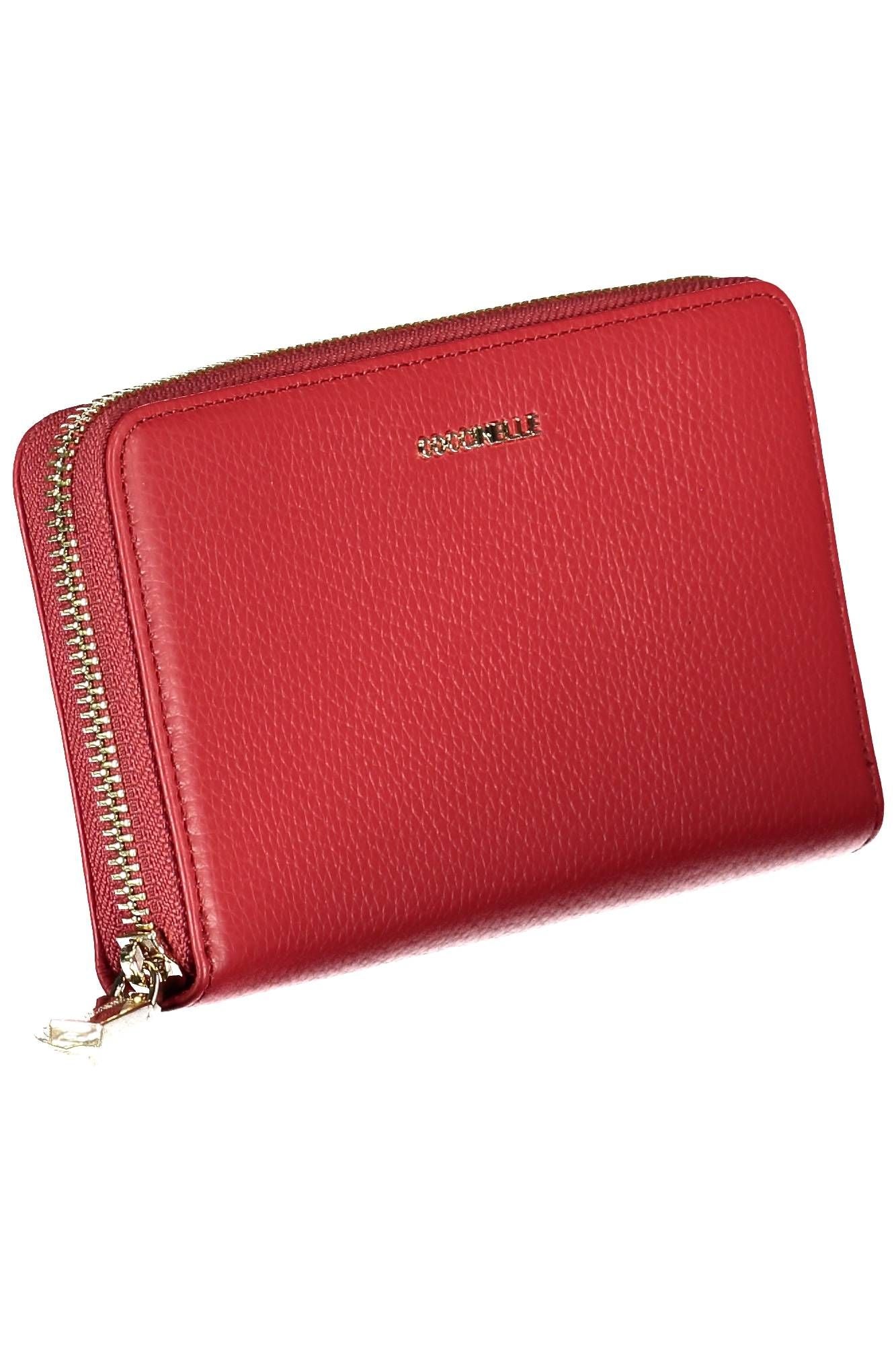 Red Leather Women Wallet