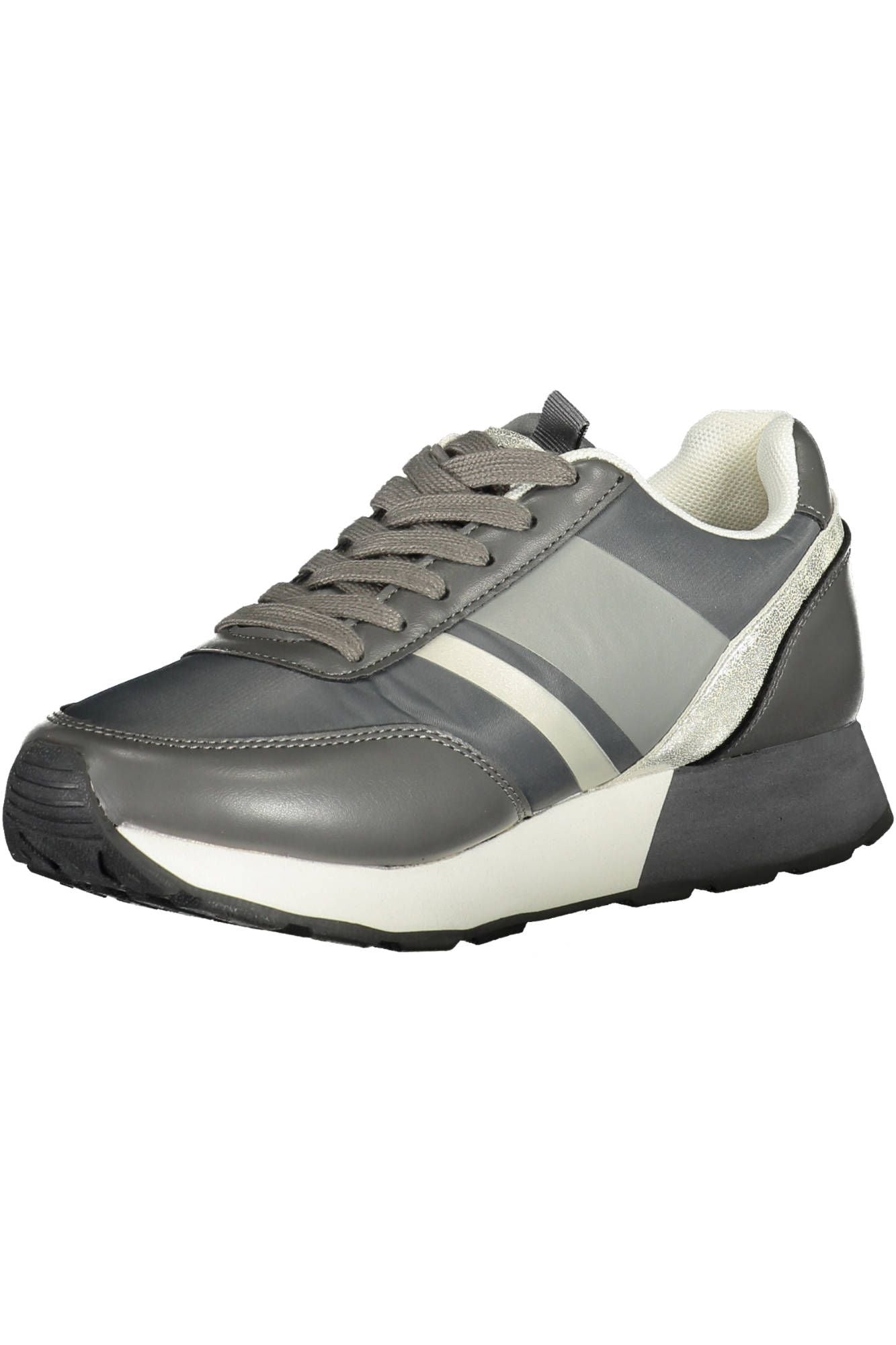 Gray Polyester Women Sneaker