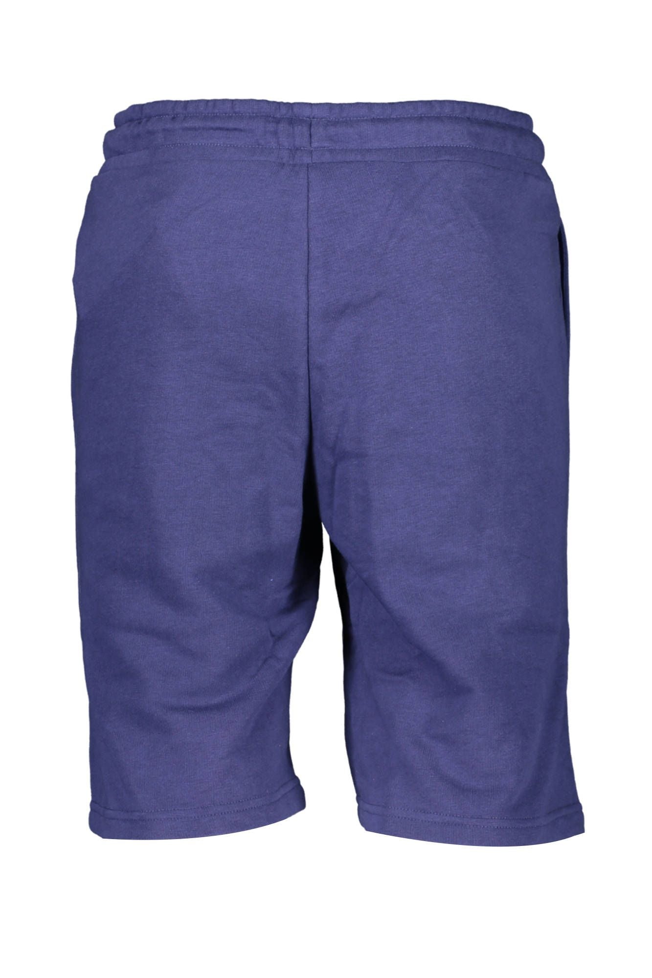 Blue Cotton Men Bermuda