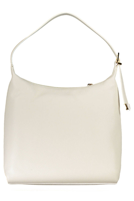 White Leather Women Handbag