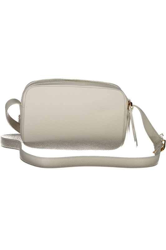 White Leather Women Handbag