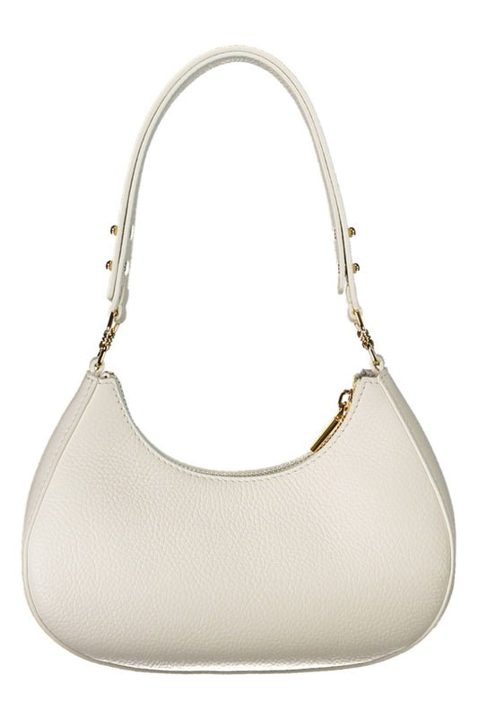 White Leather Women Handbag