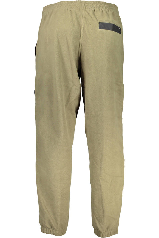 Green Polyester Men Sports Trouser