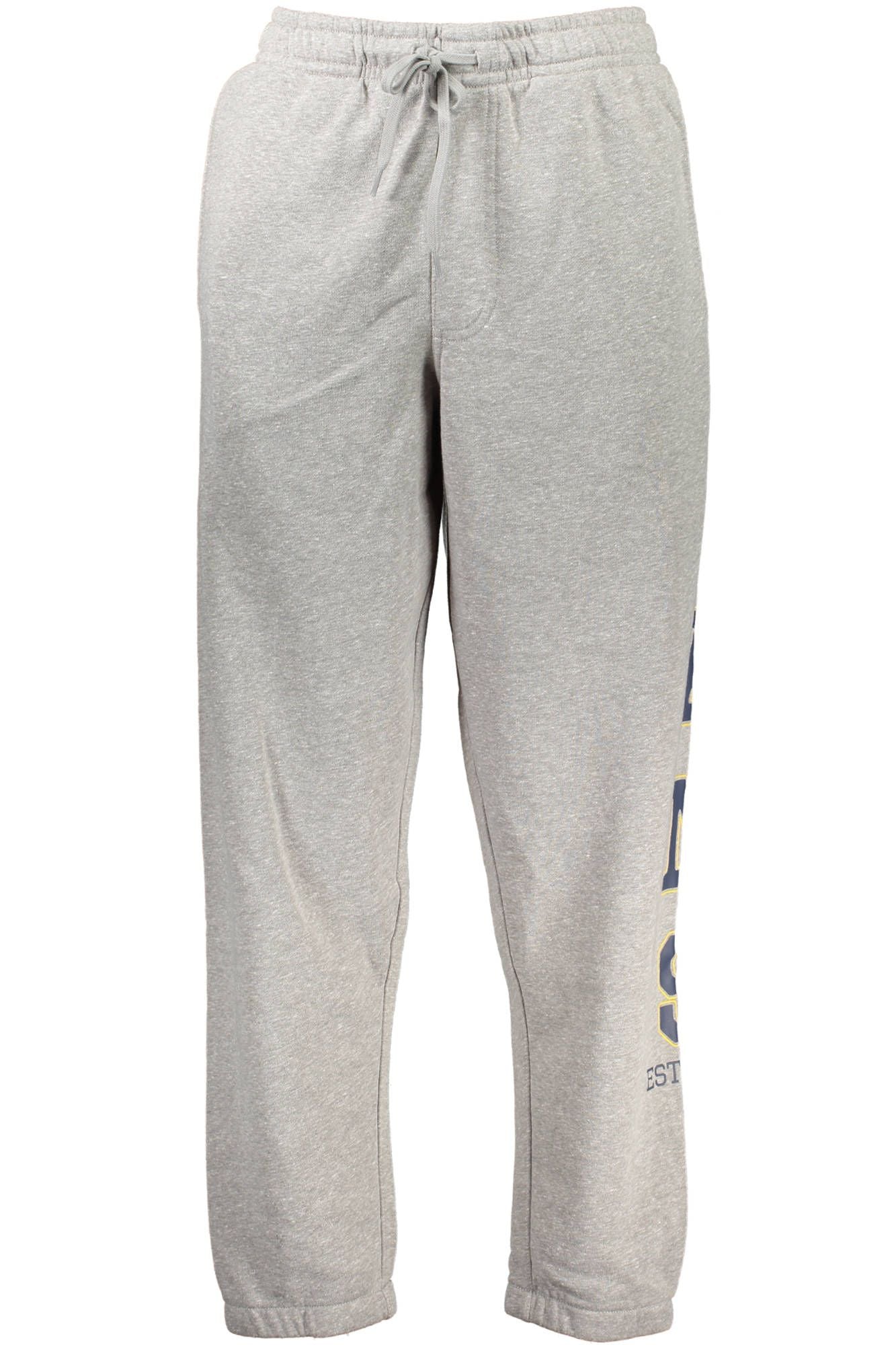 Gray Cotton Men Sports Trouser