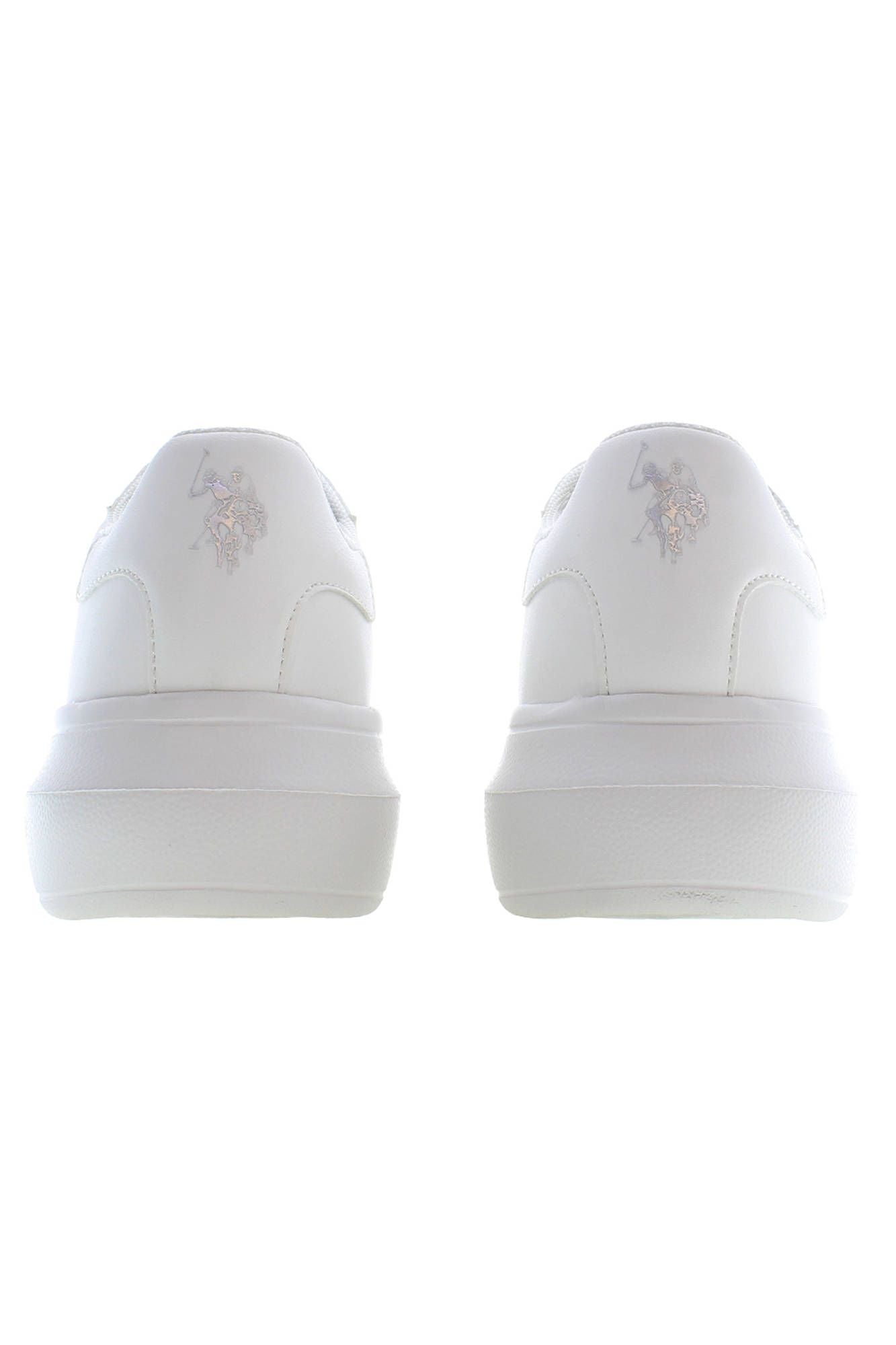 White Polyester Women Sneaker