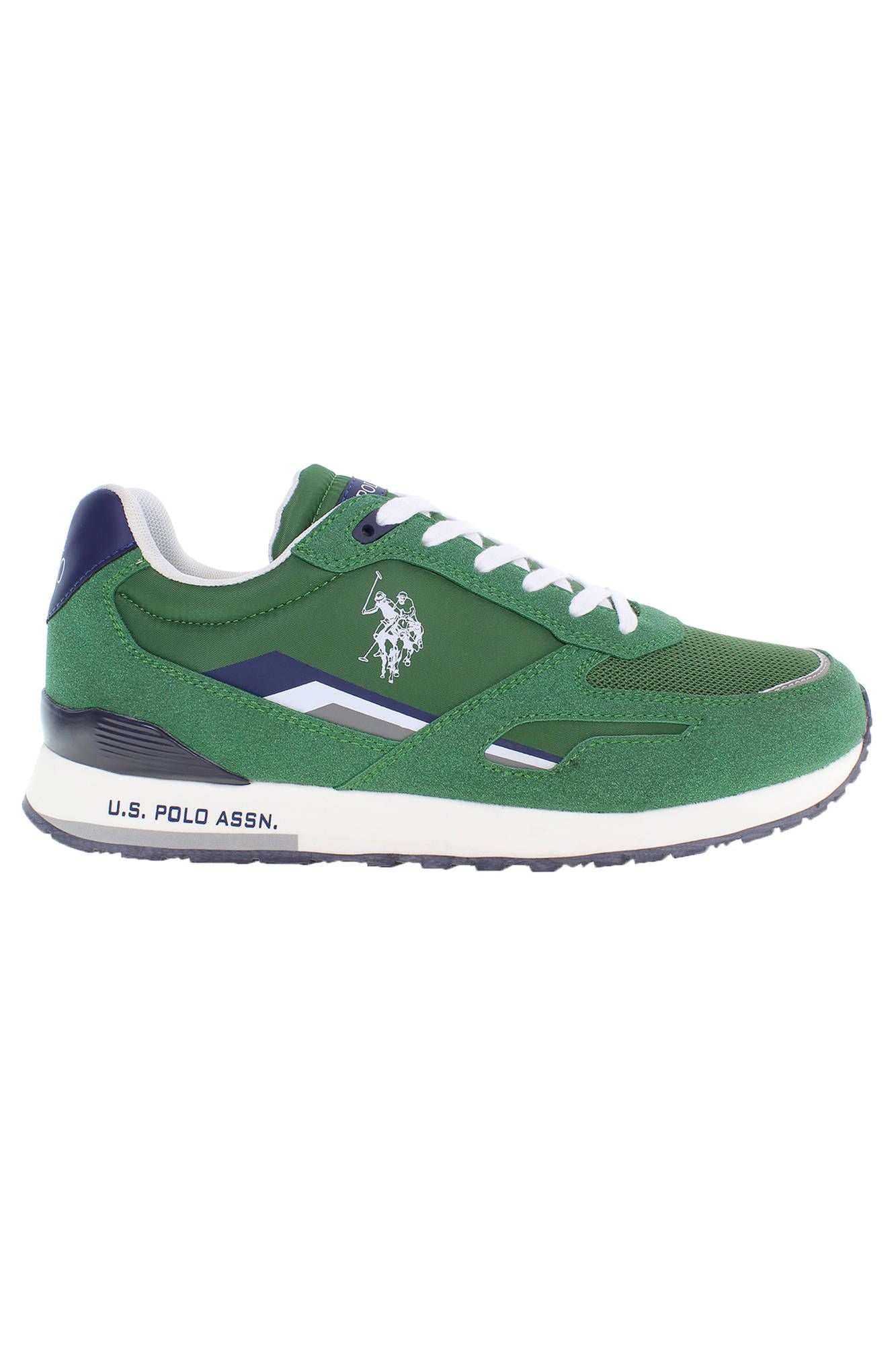 Green Polyester Men Sneaker
