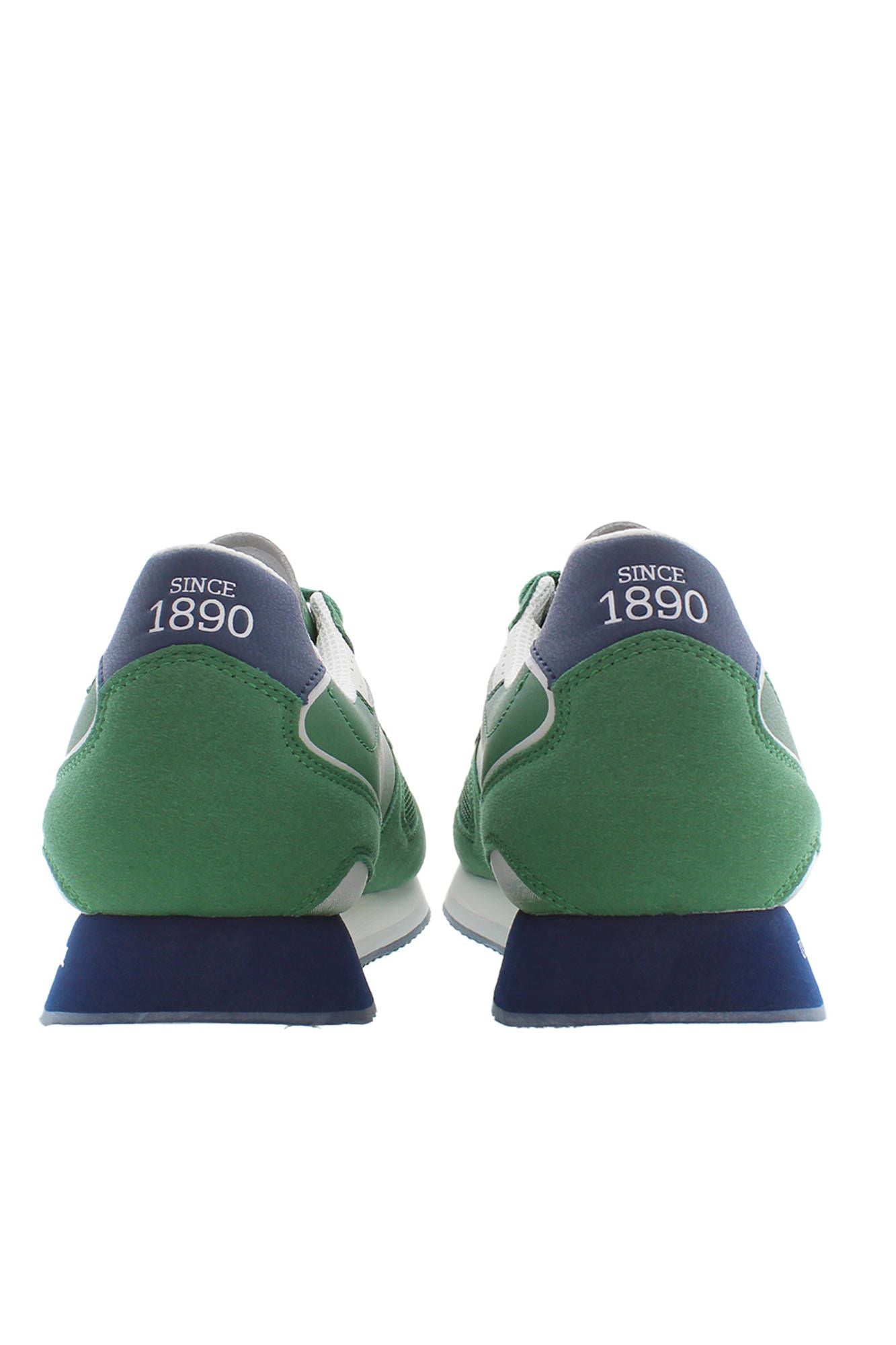 Green Polyester Men Sneaker