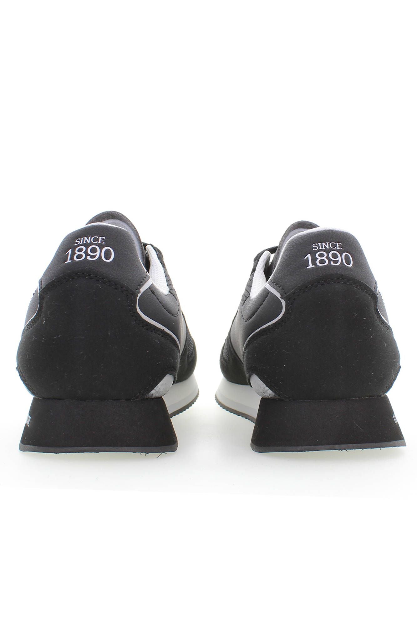 Black Polyester Men Sneaker