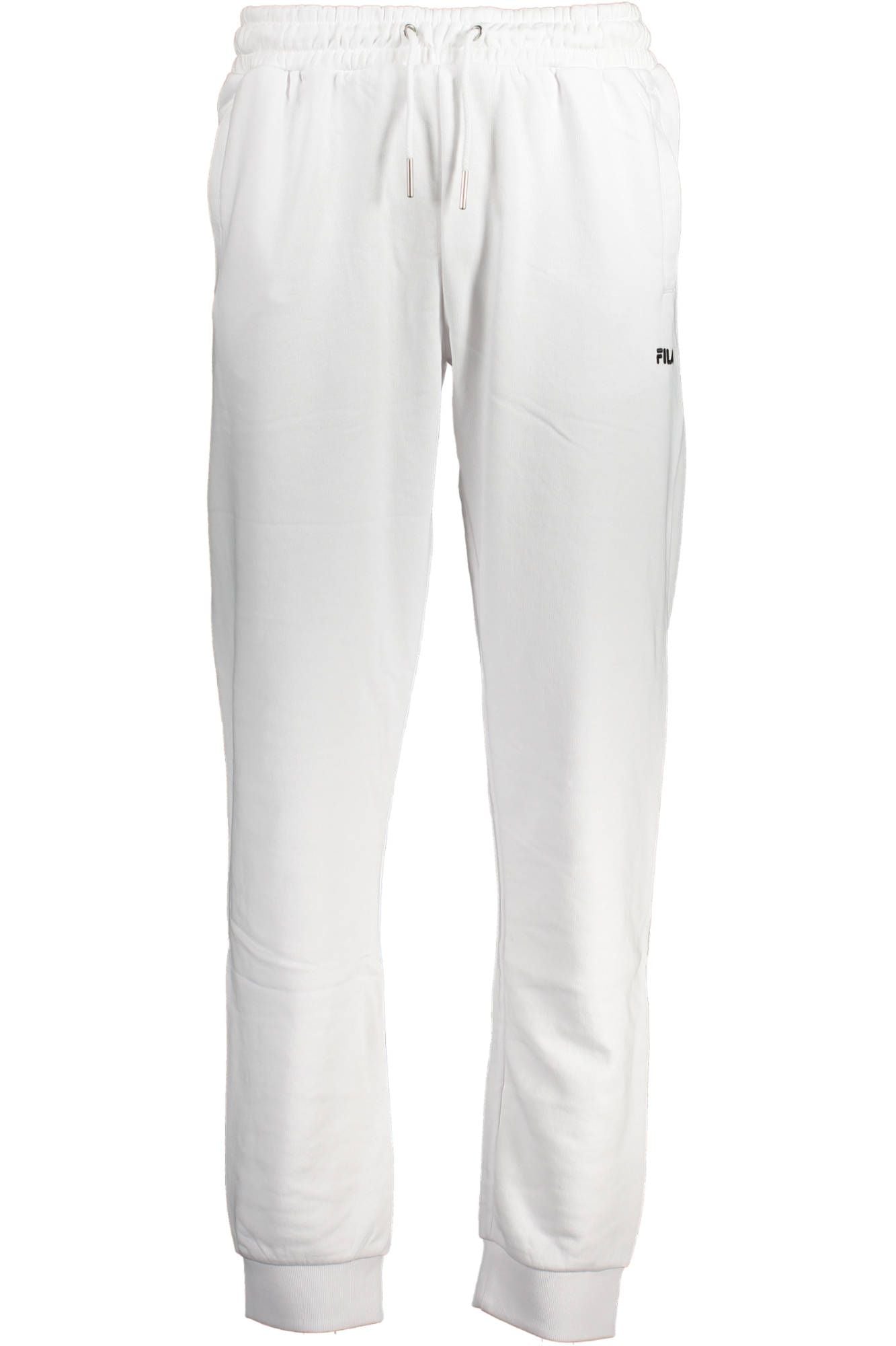 White Cotton Men Sports Pants