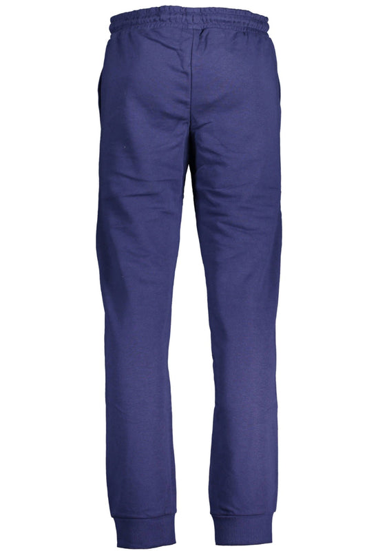 Blue Cotton Men Sports Trouser