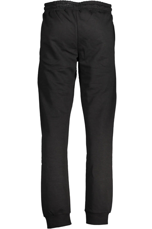 Black Organic Cotton Men Sports Pants