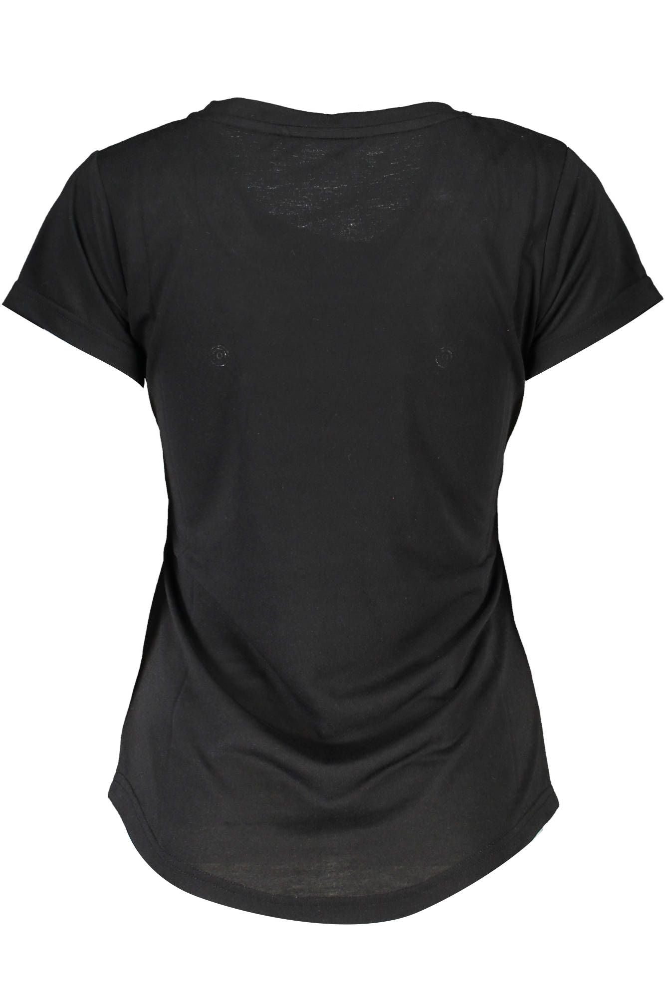 Black Polyester Women Top
