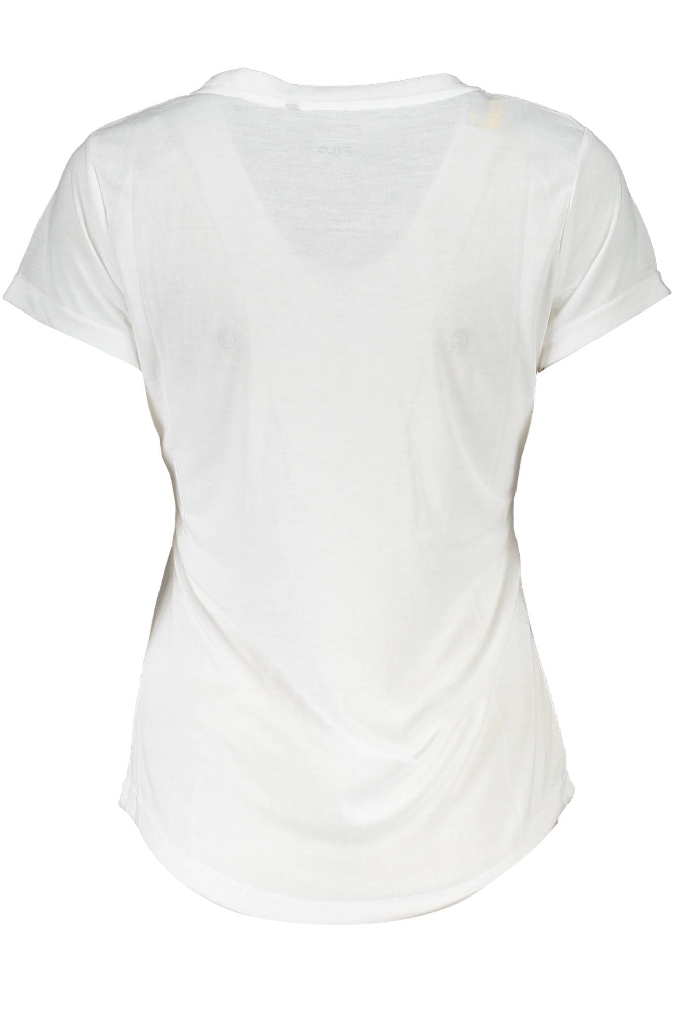 "White Polyester Women T-Shirt"