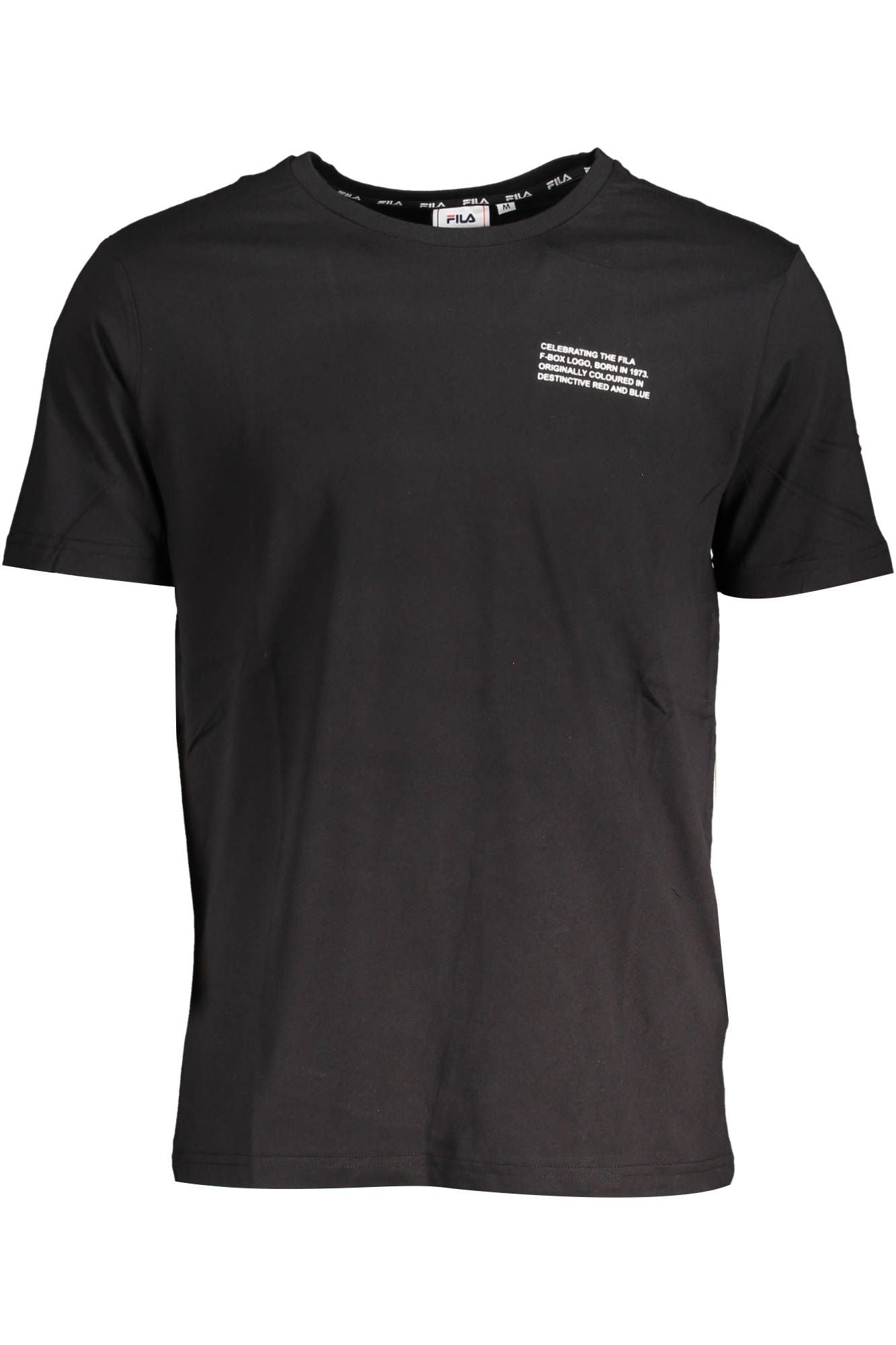 Black Cotton Men T-Shirt