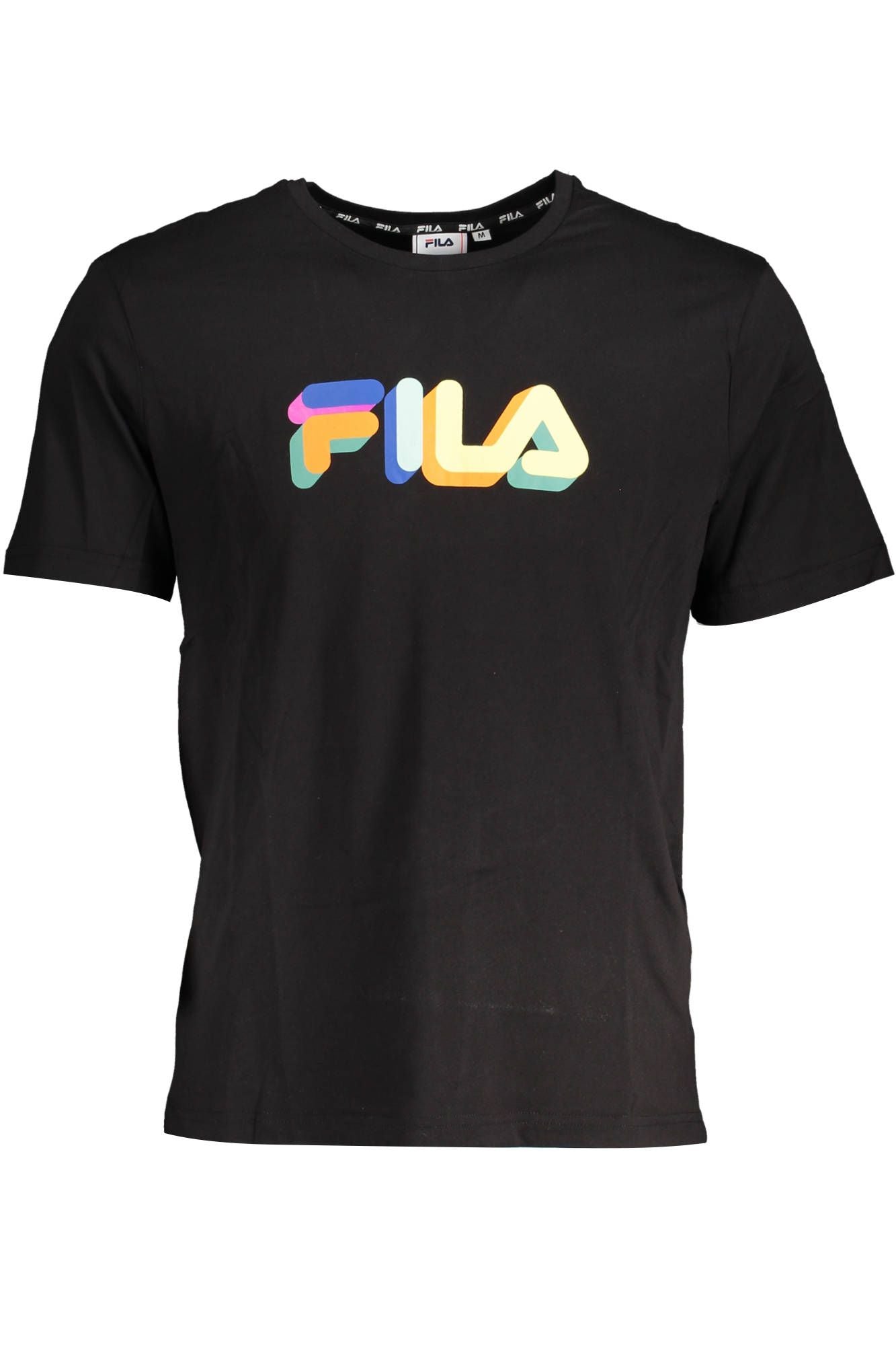 Black Cotton Men T-Shirt
