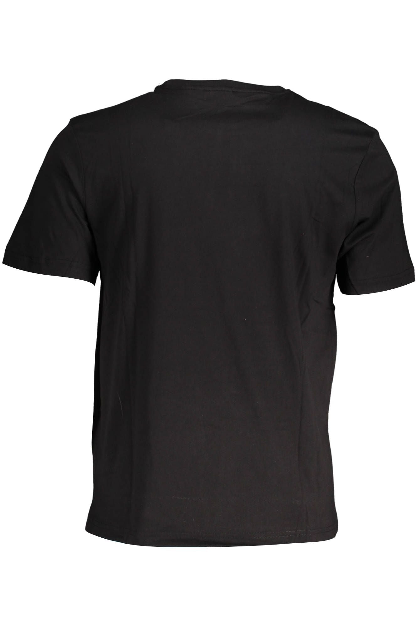 Black Cotton Men T-Shirt