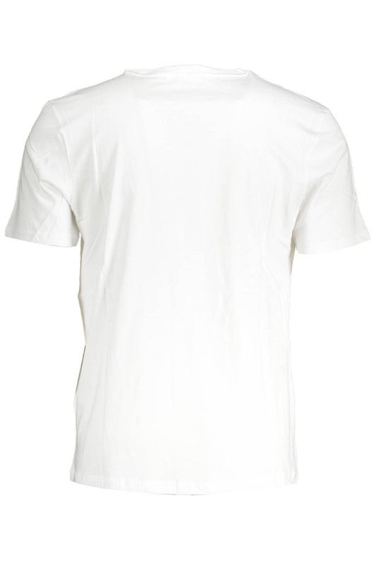 White Cotton Men T-Shirt