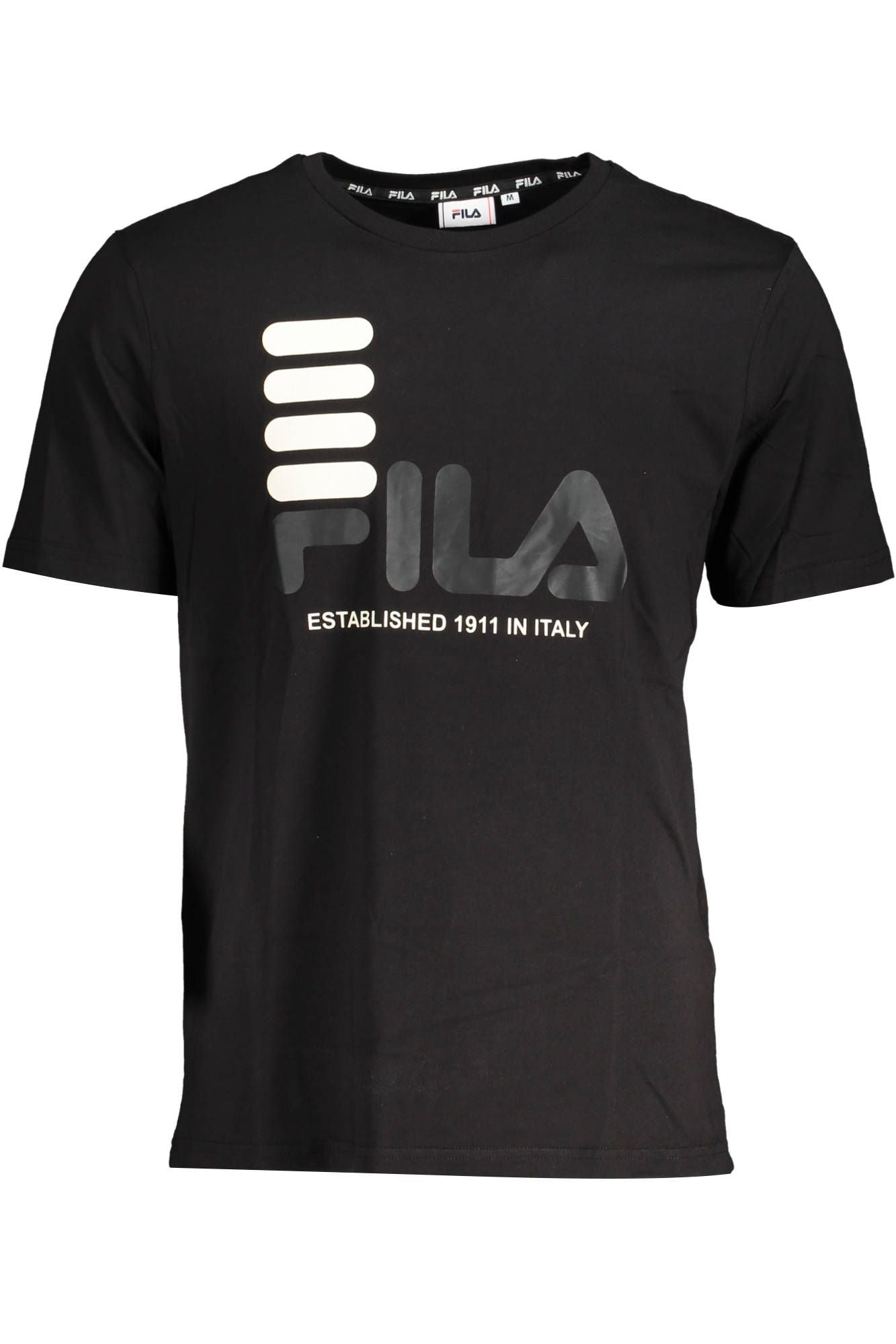 Black Cotton Men T-Shirt