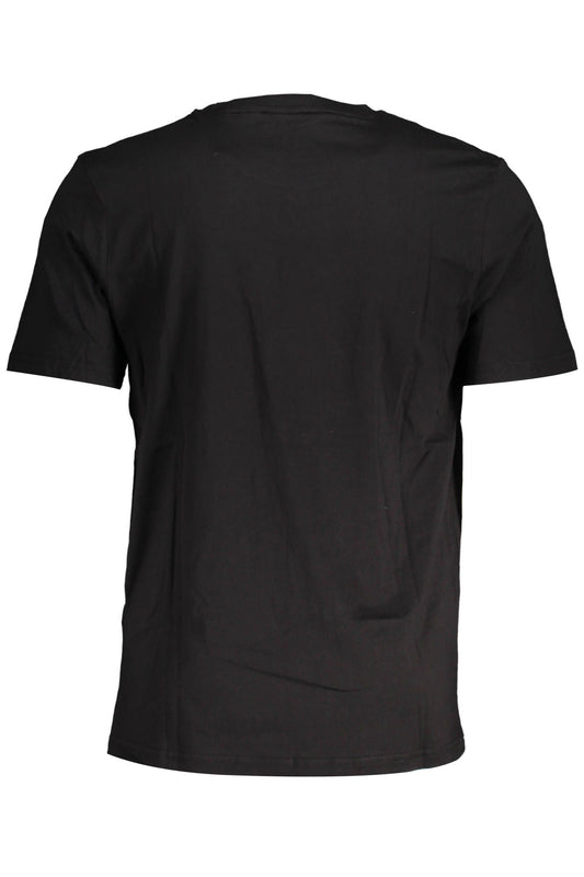 Black Cotton Men T-Shirt