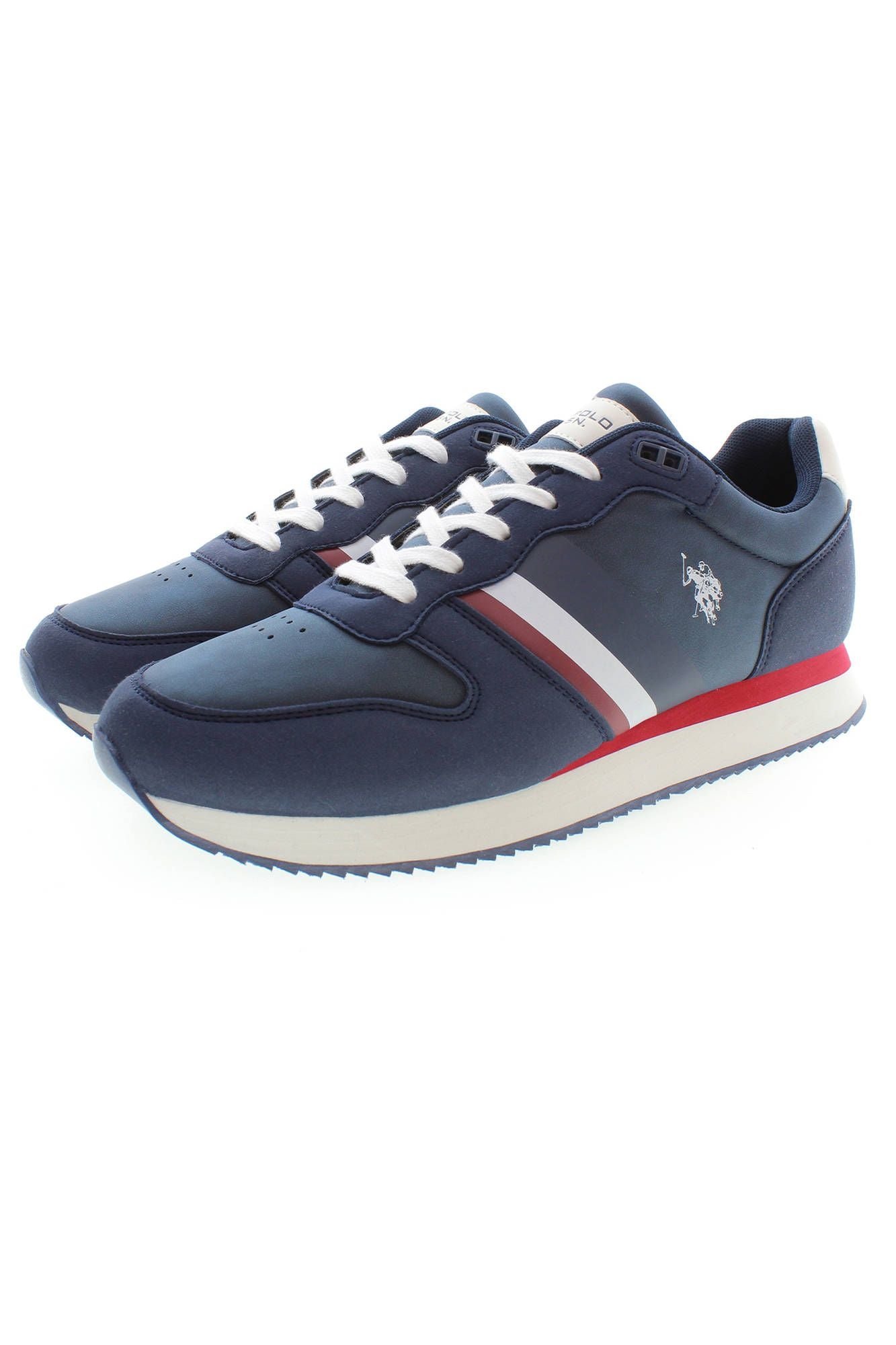 Blue Polyester Men Sneaker