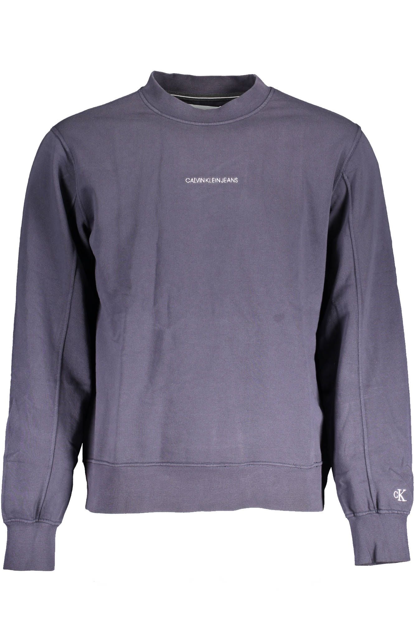 Blue Cotton Men Sweater