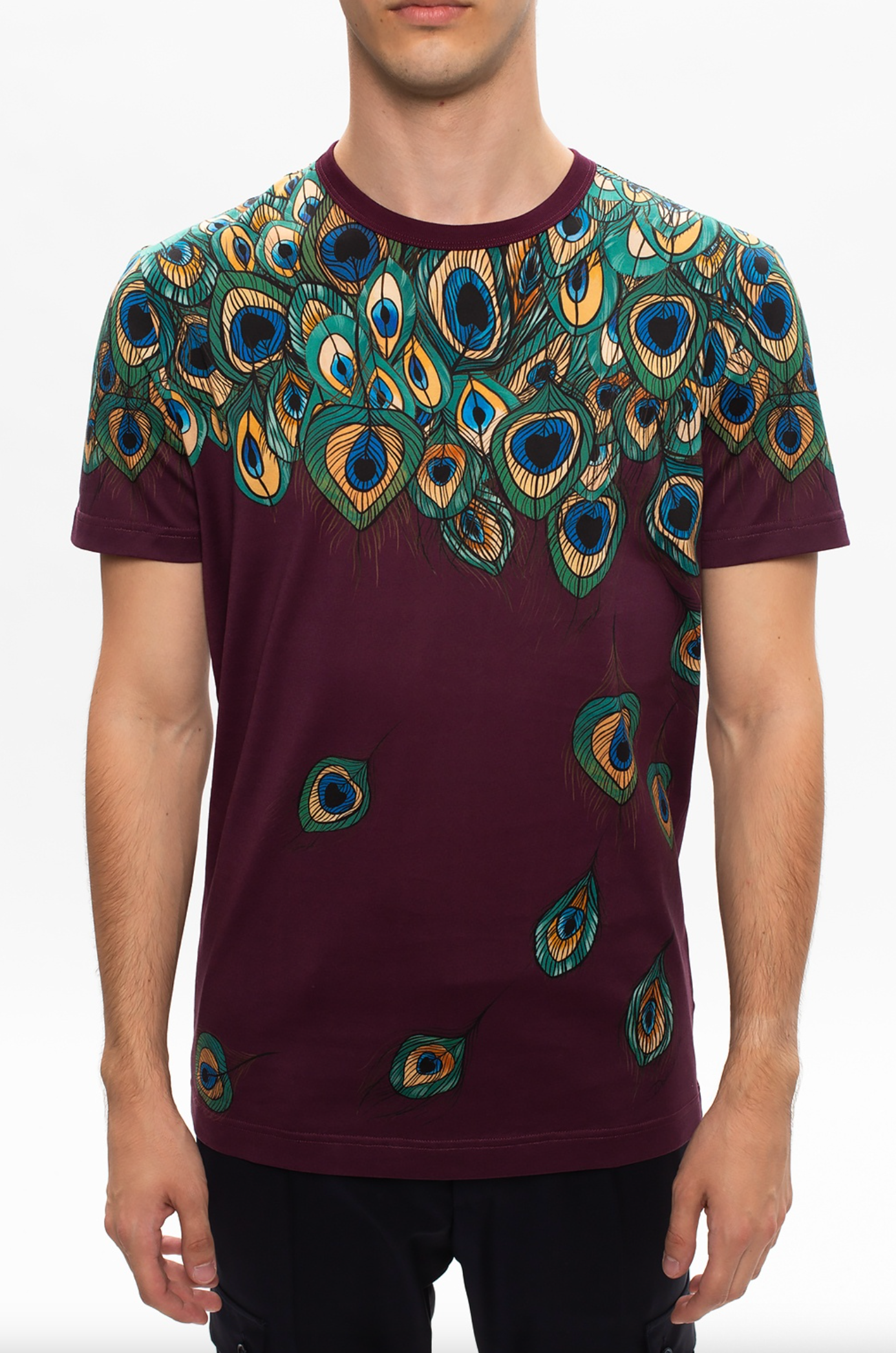 Red Cotton Men T-Shirt