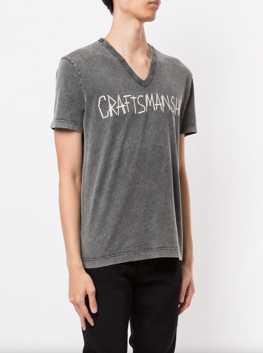 Gray Cotton Men T-Shirt