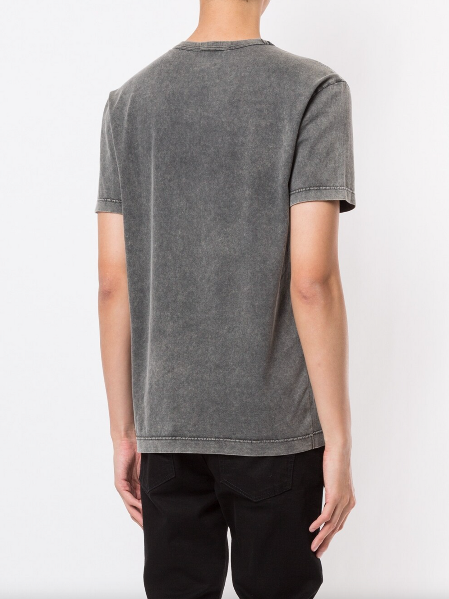 Gray Cotton Men T-Shirt