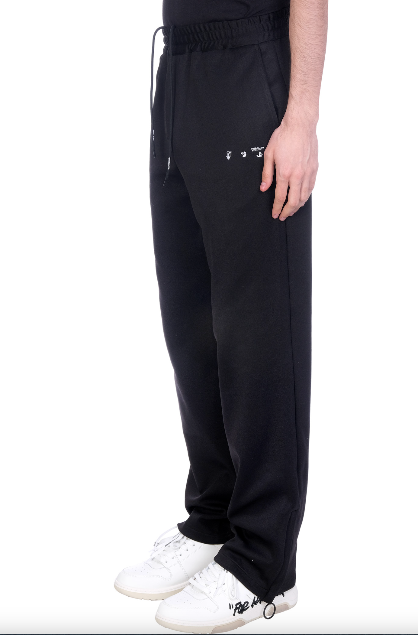 Black Cotton Men Pants