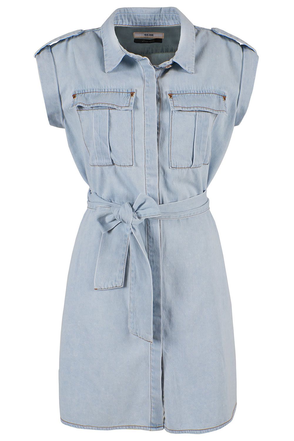 Light Blue Cotton Women Dress