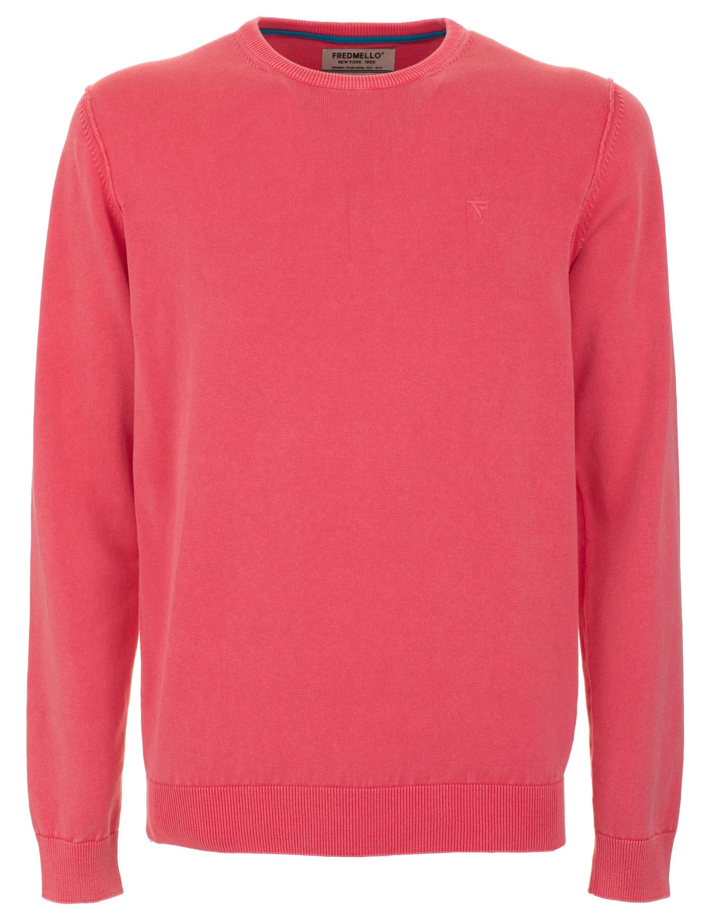 Red Cotton Men Sweater
