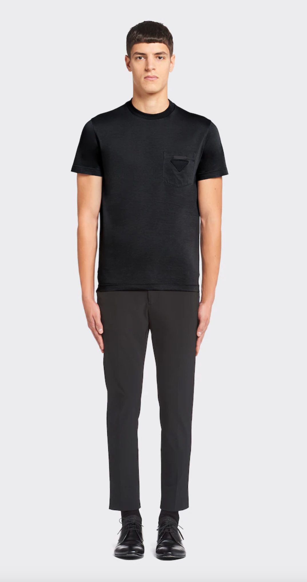 Black White Grey Cotton Men T-Shirt