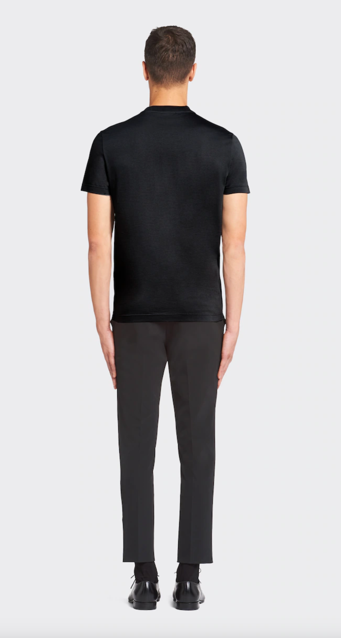 Black White Grey Cotton Men T-Shirt