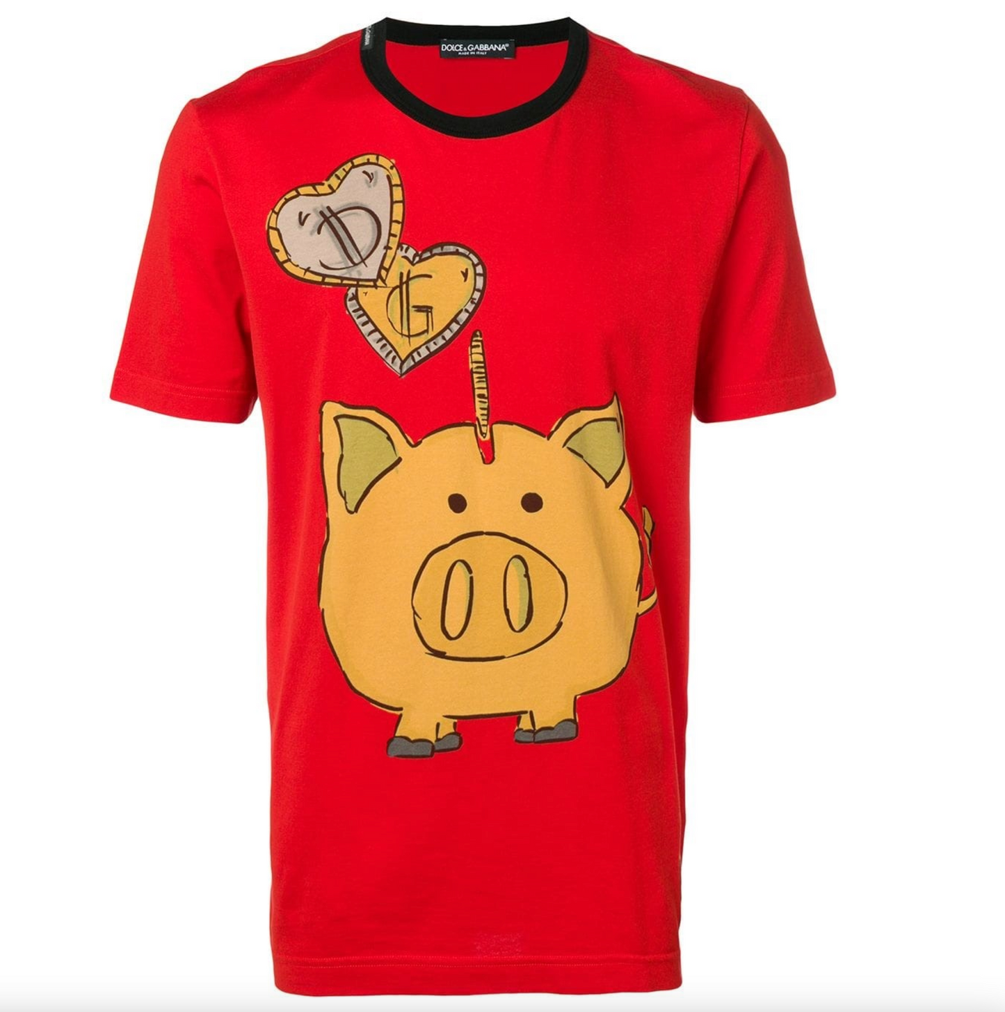 Red Cotton Men T-Shirt