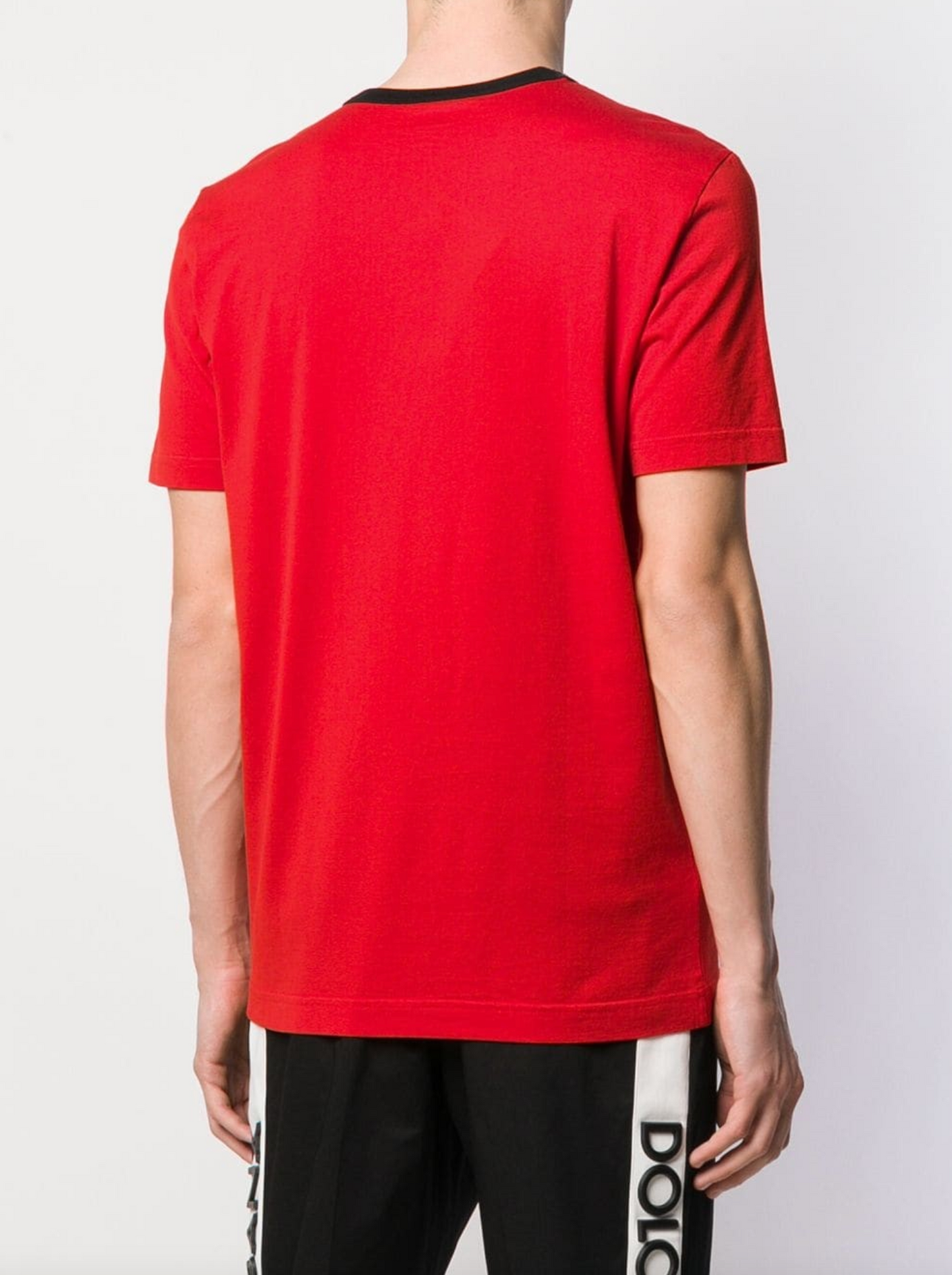 Red Cotton Men T-Shirt